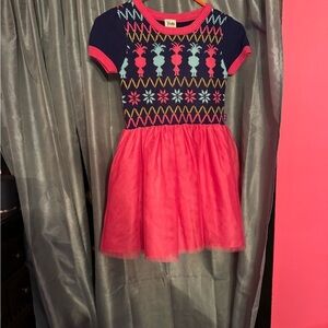 Trolls Girls Size M ( 7-8) Sweater Top Dress with Mesh Skirt  Halloween, Party